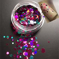 1Bottle Fashion Sweet Style Colorful Nail Art Glitter Paillette Round Slice Sweet DIY Beauty Decoration P11