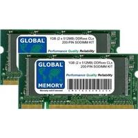 1GB (2 x 512MB) Ddr 266/333MHz 200-Pin Sodimm Memory Ram Kit for Aluminium Powerbook G4