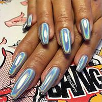 1G Manicure Powder Imported Mirror Laser Silver Glitter Powder Laser Cool Aurora Electroplating Chameleon Mirror Flour