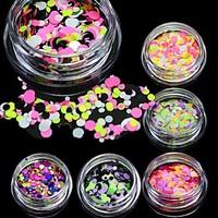 1g Nail Art Round Decorations New Mini Thin Mixed Colorful 1-3mm Designs Glitter Paillette Nail Art Tips Sticker P22-28