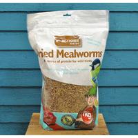 1kg Bag Dried Mealworms Birdfood by Kingfisher