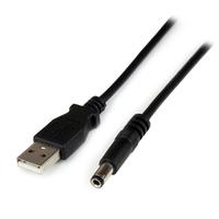 1m USB to Type N Barrel 5V DC Power Cable - USB A to 5.5mm DC