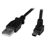 1m Mini USB Cable - A to Up Angle Mini B