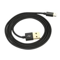 1M Alloy USB 2.0 to Double-side 5 Pin Micro Data Charging Nylon Braid Cable Oxygen-free Copper Conductor High-speed High-efficiency for Samsung S6 edg