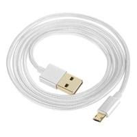 1M Alloy USB 2.0 to Double-side 5 Pin Micro Data Charging Nylon Braid Cable Oxygen-free Copper Conductor High-speed High-efficiency for Samsung S6 edg