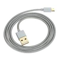 1M Alloy USB 2.0 to Double-side 5 Pin Micro Data Charging Nylon Braid Cable Oxygen-free Copper Conductor High-speed High-efficiency for Samsung S6 edg