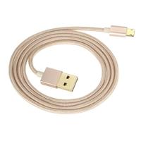 1M Alloy USB 2.0 to Double-side 5 Pin Micro Data Charging Nylon Braid Cable Oxygen-free Copper Conductor High-speed High-efficiency for Samsung S6 edg