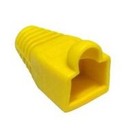 1m cat 5 e moulded boot yellow