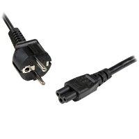 1m 3 prong laptop power cord schuko cee7 to c5 clover leaf power cable ...