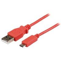 1m Pink Mobile Charge Sync Usb To Slim Micro Usb Cable For Smartphones And Tablets - A To Micro B