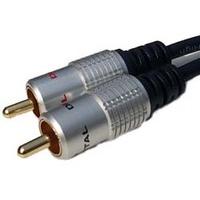1m Stereo Audio Phono Cable 2x phono Pure OFC