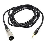 1M 3.28FT XLR Male to 3.5mm Audio Male Balanced Microphone Cable Free Shipping