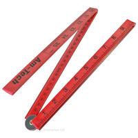 1m folding plastic rule with metric and imperial markings