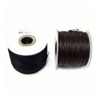 1mm Imitation Leather Thonging Cord Black