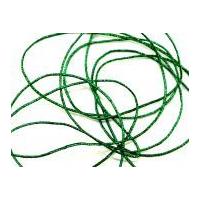 1mm Round Lurex Metallic Elastic Cord Green