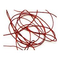 1mm round lurex metallic elastic cord red