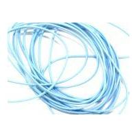 1mm Round Coloured Elastic Cord Pale Blue