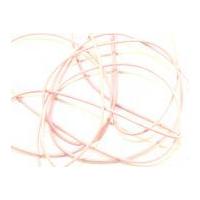 1mm Round Coloured Elastic Cord Pink