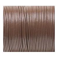 1mm Craft Factory Leather Thonging Cord Brown
