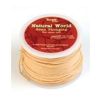 1mm Craft Factory Waxed Cotton Cord Natural