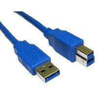 1m usb 30 data cable a to b blue