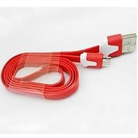 1m v8 micro usb noodle data cable for samsung galaxy s5s4s3s2 and htcn ...