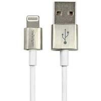 1m Metal Lightning To Usb Cable - White