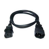 1m C15 IEC Power Cable UK 3 Pin Plug to Kettle C15 Plug Power Lead