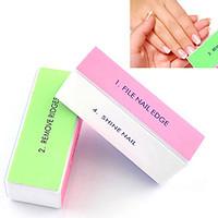 1pcs 4 way nail art buffing block sanding filesremove ridgessmooth nai ...