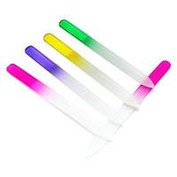 1PCS Glass Nail File Multi-color (Random Color, M)