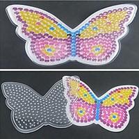 1pcs template clear pegboard colorful butterfly pattern for 5mm hama b ...