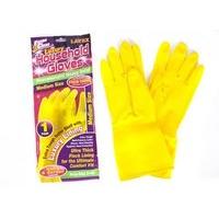 1pair Luxury Household Gloves Flock Sprayed Latex Gloves