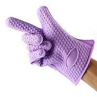 1PCS Silicone Oven Mitts Insulated Gloves Baking Tools (Random Color)