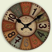 1PC Original Retro Room Parlor Classroom Noiseless Wall Clock