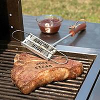 1pc new bbq meat branding iron with changeable 55 letters grill steak  ...