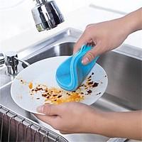 1Pcs Multi-Fonction Magic Silicone Dish Bowl Cleaning Brushes Scouring Pad Pot Pan Wash Brushes Cleaner Kitchen Accessories Random Color