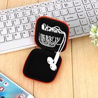 1Pcs Headphones Earphone Cable Earbuds Storage Hard Case Carrying Pouch Bag Sd Card Hold Box Color Random