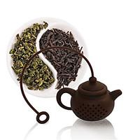 1pcs high quality new creative silicone tea bag tea pot shape tea filt ...