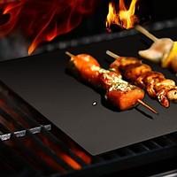 1PC SET OF 3 - 0.2mm Thick ptfe Barbecue Grill Mat - non-stick Reusable BBQ grill mats sheet grill foil bbq liner