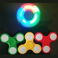 1PCS LED Light Fidget Spinner Finger EDC Hand Spinner Tri for Kids Autism ADHD Anxiety Stress Relief Focus Handspinner Ramdon Color