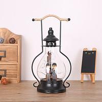 1pc retro saving lovers artware mirror barn lantern led night lamp