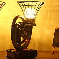 1PC Retro Saving Lovers Artware Mirror Barn Lantern LED Night Lamp