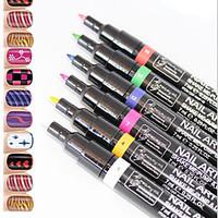 1PCS 3D Nail Painting Pen Strokes Flower Pen Nail Polish Pen 16Color