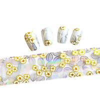 1pcs new 100x4cm mixed nail art foils glitter design nail art diy deco ...