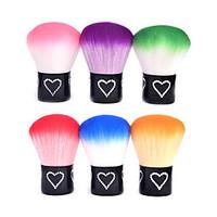 1pcs Colorful Soft Nail Powder Dust Remover Brush Cleaner Makeup Cosmetic Manicure Tools (Send random color)