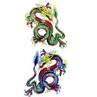 1pc New Chic Waterproof Temporary Tattoos Back/Leg/Arm Tattoos Large Chinese Dragon Body Tattoos(18.5cm8.5cm)