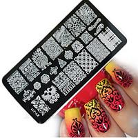1pcs new nail art stamping plates diy geometric image templates tools  ...