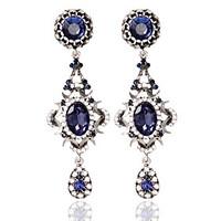 1pairbluehoop earrings forwomen