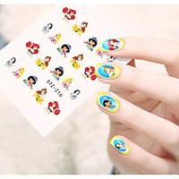 1pcs Water Transfer Nail Art Stickers Flower Cartoon Mickey Nail Art Design STZ211-220