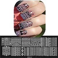 1pcs 126cm nail art stamping plate beautiful flower colorful image des ...
